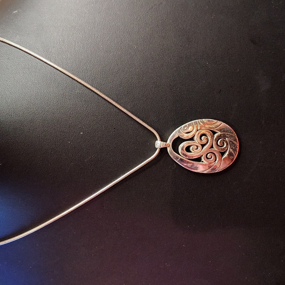 Brighton Silver Tone "Mingle" Pendant Necklace